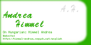 andrea himmel business card